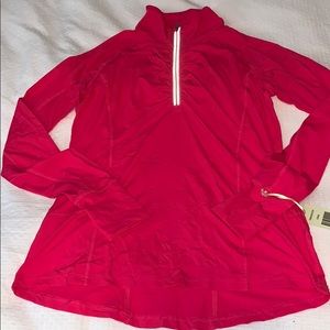 Tangerine 1/4 Zip Athletic Shirt NWT (size M)
